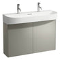 Laufen - Vanity Only, 2 doors, matching washbasin 810349 - Titanium