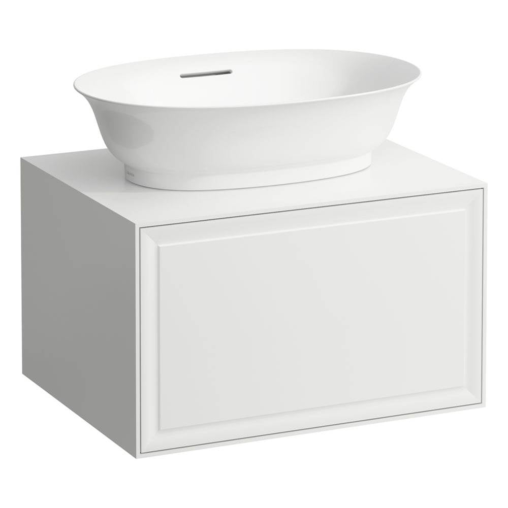 Laufen - Drawer element Only, 1 drawer, with centre cut-out, matches bowl washbasins 812852, 812855 - White Glossy