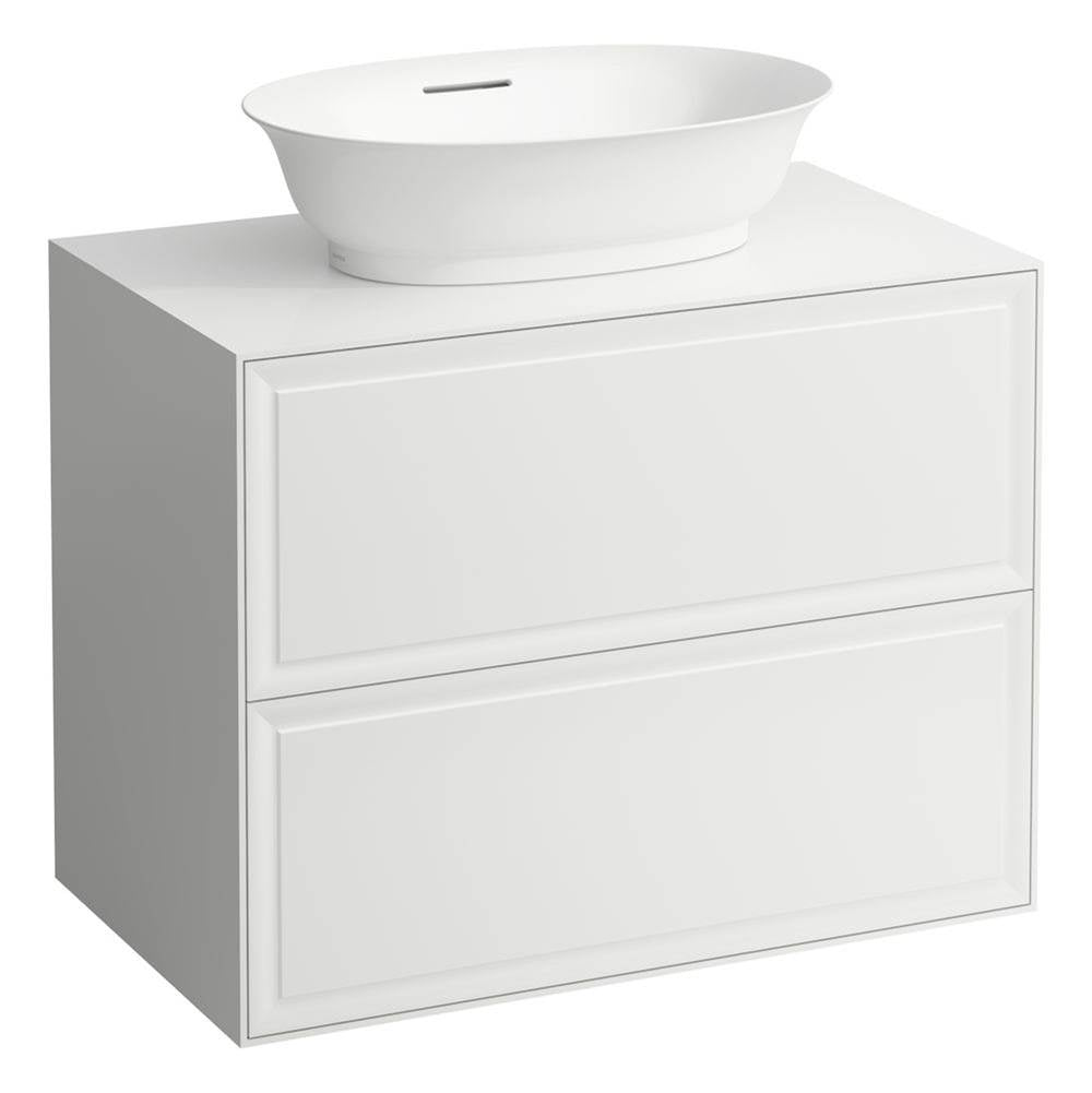 Laufen - Drawer element Only, 2 drawers, matches bowl washbasins 812852, 812855 - White Glossy