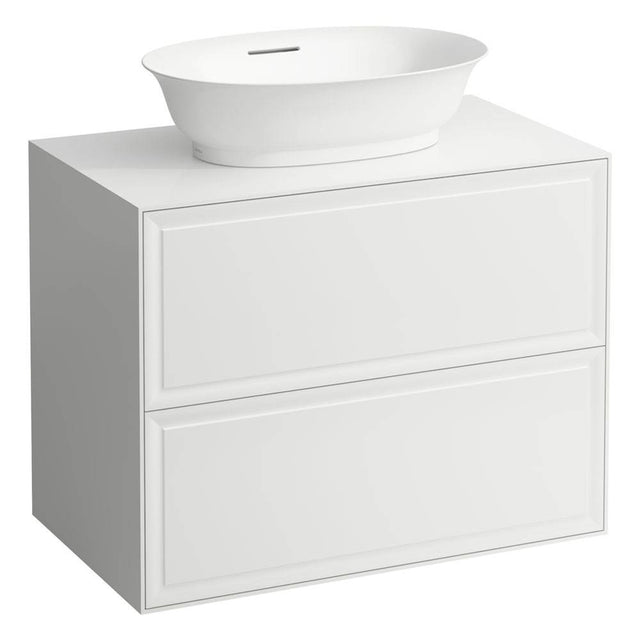 Laufen - Drawer element Only, 2 drawers, matches bowl washbasins 812852, 812855 - White Glossy