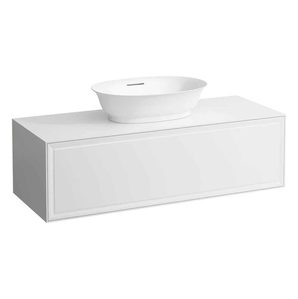 Laufen - Drawer element Only, 1 drawer, with centre cut-out, matches bowl washbasins 812852, 812855 - White Glossy