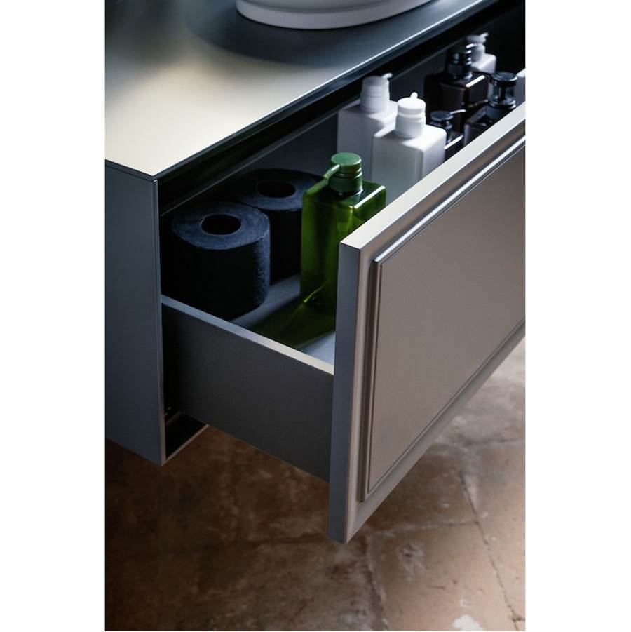 Drawer element Only, 1 drawer, with centre cut-out, matches bowl washbasins 812852, 812853