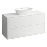 Laufen - Drawer element Only, 2 drawers, matches bowl washbasins 812852, 812855 - White Glossy