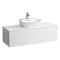 Laufen - Drawer element Only, 1 drawer, with centre cut-out, matches small washbasin 816854 - White Glossy