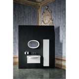 Tall Cabinet, 1 door, left hinged, with 1 wooden shelf and 4 glass shelves