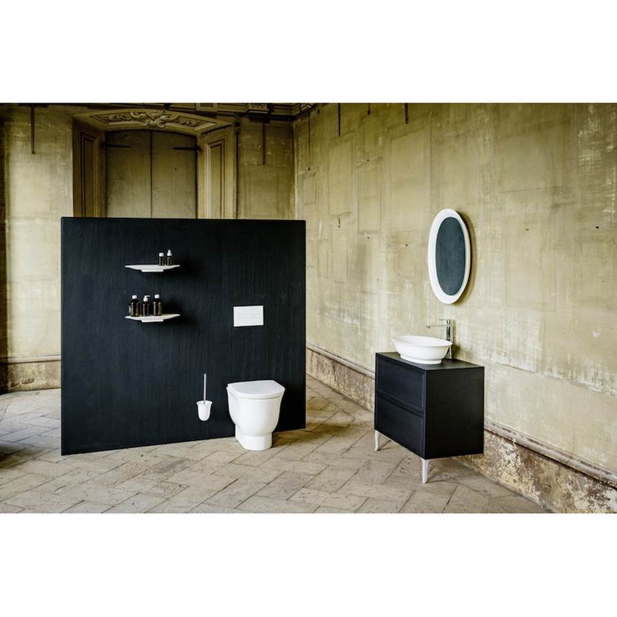 Bowl washbasin, oval - without overflow - Optional ceramic drain & cover