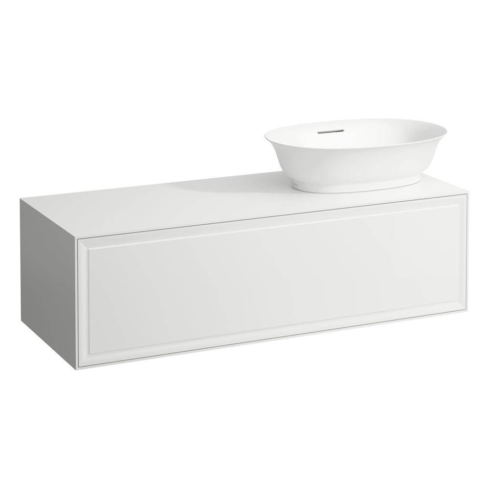 Laufen - Drawer element Only, 2 drawers, cut-out right, matches bowl washbasins 812852, 812855 - White Glossy