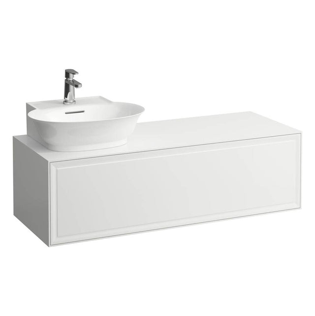 Laufen - Drawer element Only, 1 drawer, cut-out left, matches small washbasin 816854 - White Glossy