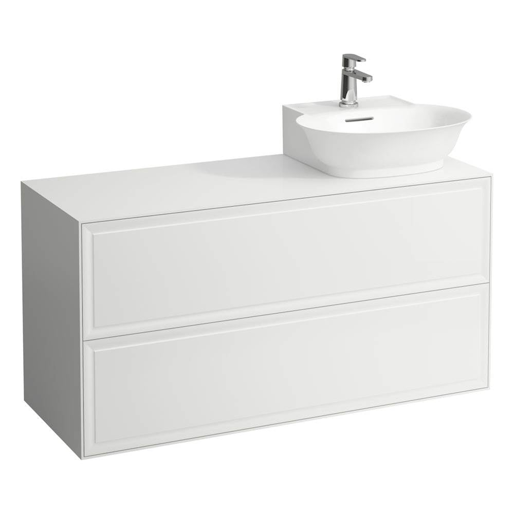 Laufen - Drawer element Only, 2 drawers, cut-out right, matches small washbasin 816854 - White Glossy