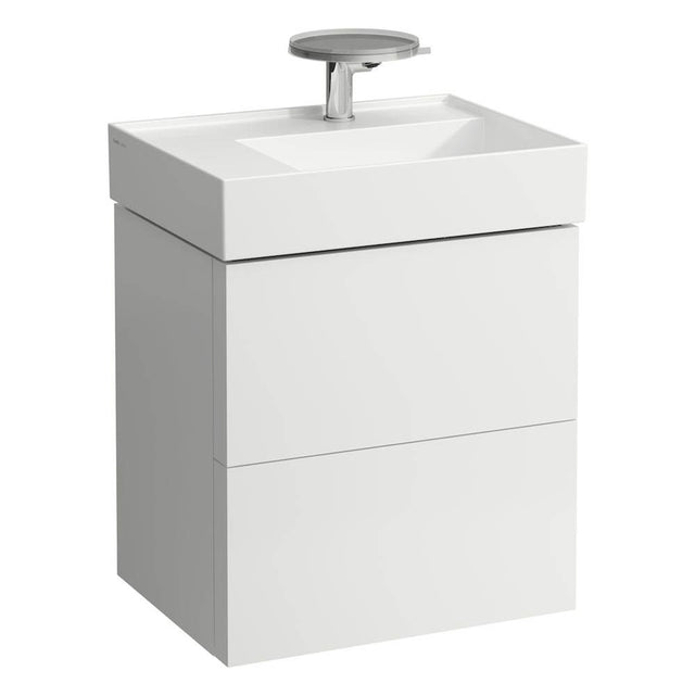 Laufen - Vanity Only with two drawers for washbasin shelf left 810335 (incl. organiser) - White Matte