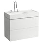 Laufen - Vanity Only with two drawers for washbasin shelf right 810338 (incl. organiser) - White Matte