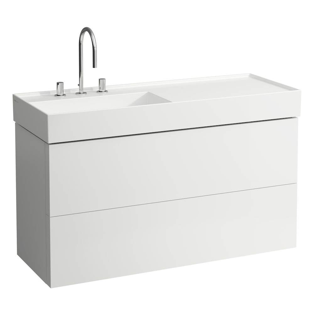 Laufen - Vanity Only with two drawers for washbasin shelf right 813332 (incl. organiser) - White Matte
