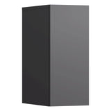 Laufen - Side element with 1 door, door hinge right, 1 wooden shelf, for Kartell by Laufen Slim-Packs - Slate Grey