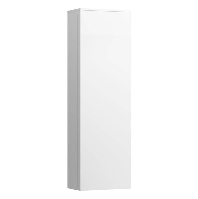 Laufen - Tall Cabinet with 1 door, door hinge left, 4 glass shelves - White Matte