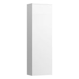 Laufen - Tall Cabinet with 1 door, door hinge right, 4 glass shelves - White Matte