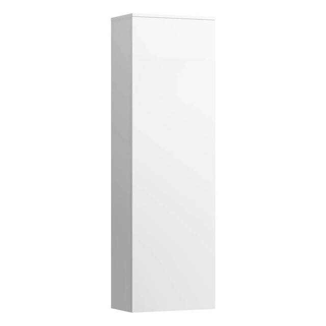 Laufen - Tall Cabinet with 1 door, door hinge right, 4 glass shelves - White Matte