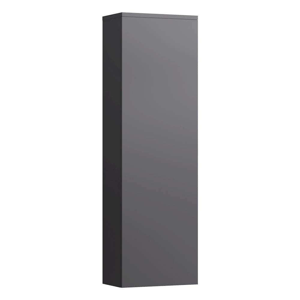Laufen - Tall Cabinet with 1 door, door hinge right, 4 glass shelves - Slate Grey