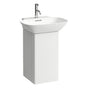 Laufen - Vanity unit, 1 aluminum door, door hinge right, with 2 shelves in the door, 1 shelf in the box, matching washbasin 810302 - Dark Walnut