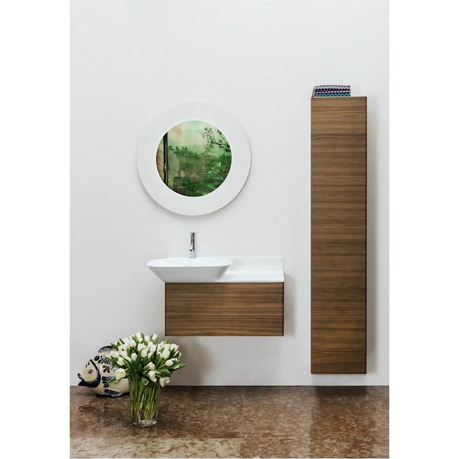 Tall Cabinet made of aluminum, 1 door, door hinge right, 5 shelves each in the box and door