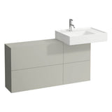 Washbasin, shelf right, with concealed outlet, w/o overflow, wall mounted