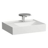 Laufen - Washbasin, shelf left, with concealed outlet, w/o overflow, wall mounted - Matte White