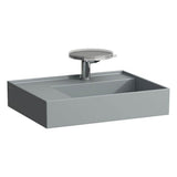 Laufen - Washbasin, shelf left, with concealed outlet, w/o overflow, wall mounted - Matte Grey