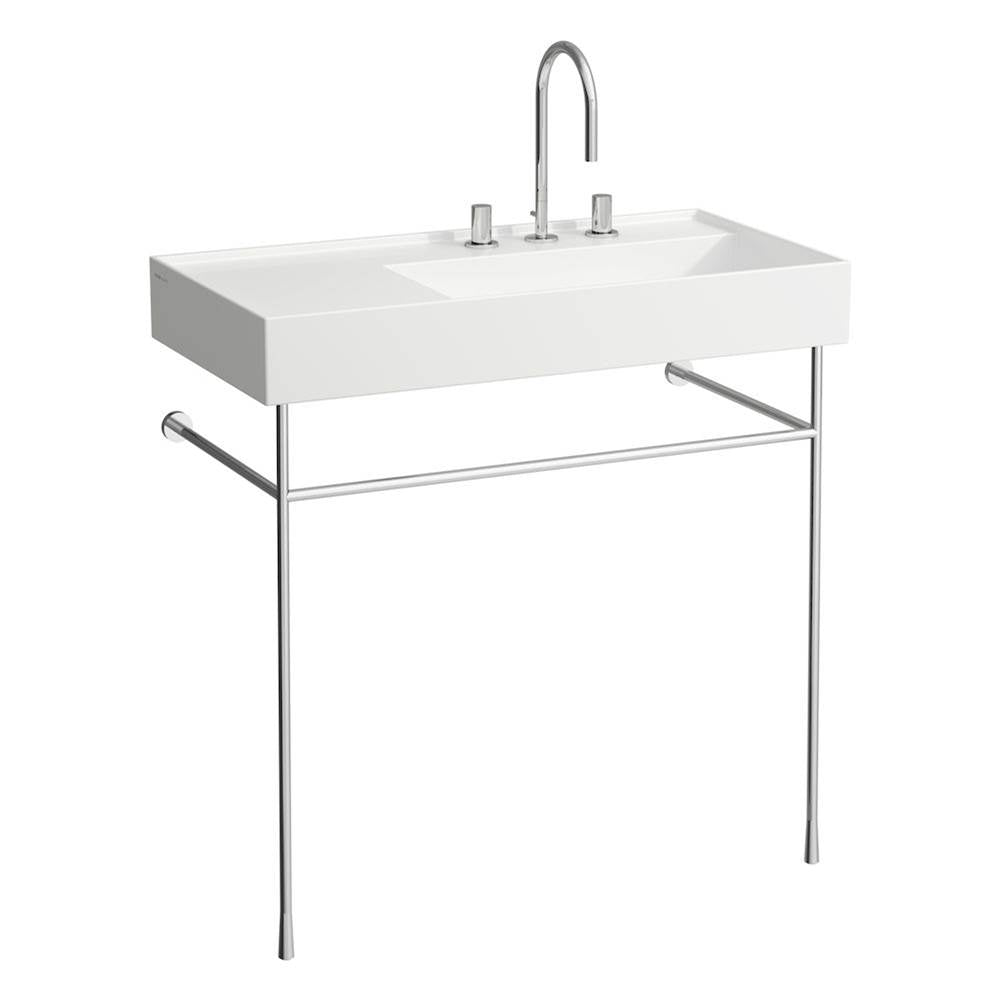 Washbasin, shelf right, with concealed outlet, w/o overflow - Always Open Drain, wall mounted