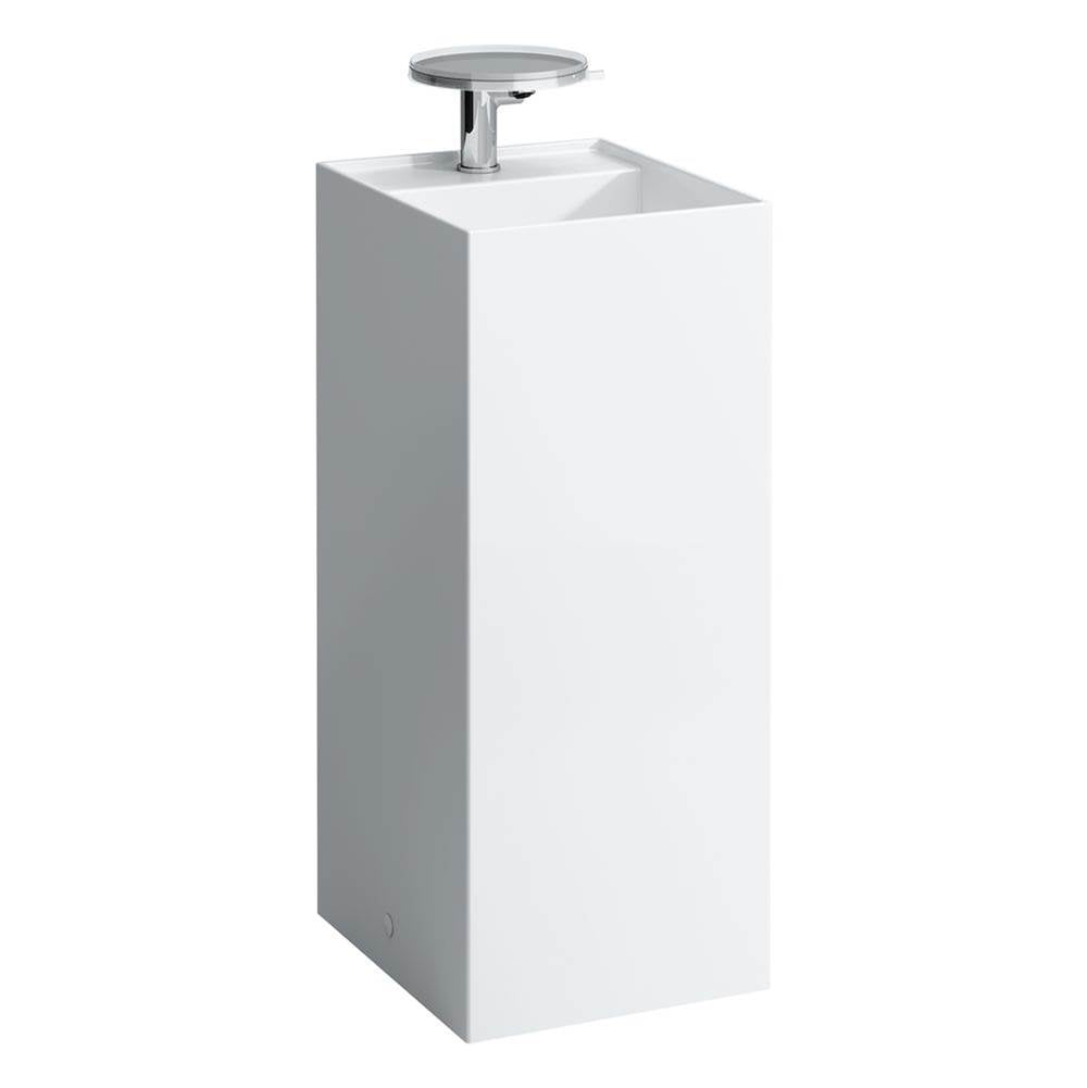 Laufen - Freestanding washbasin with concealed outlet, w/o overflow - Glossy White