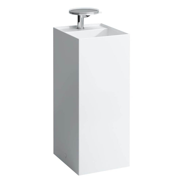 Laufen - Freestanding washbasin with concealed outlet, w/o overflow - Glossy White