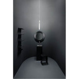 Freestanding washbasin with concealed outlet, w/o overflow