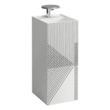 Laufen - Freestanding washbasin with concealed outlet, w/o overflow - Line Pattern Grey