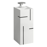 Laufen - Freestanding washbasin with concealed outlet, w/o overflow - Lines Black