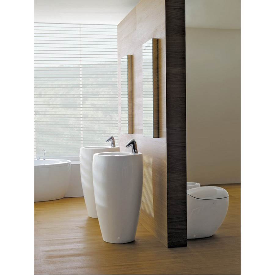 Freestanding Washbasin, Incl. Ceramic Waste Cover