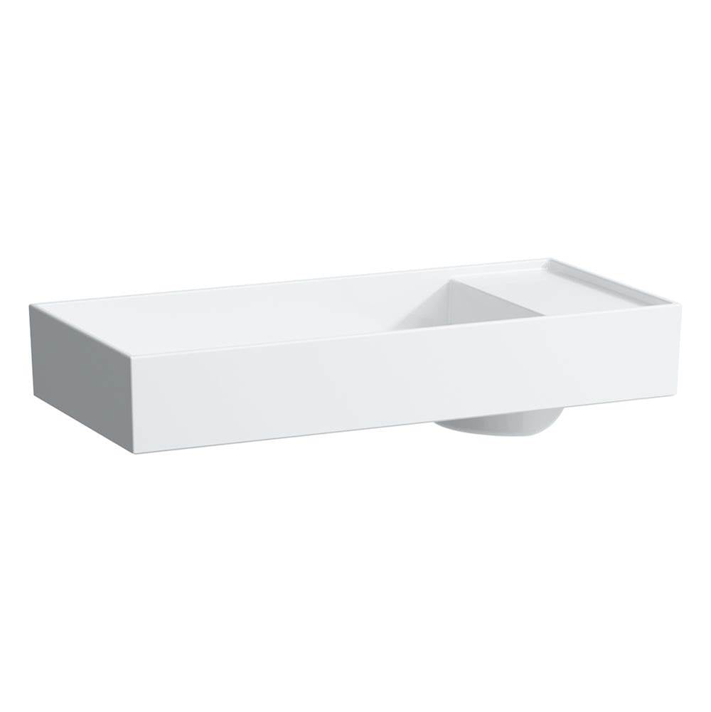 Laufen - Bowl washbasin with tap bank, with concealed outlet, w/o overflow - Glossy White