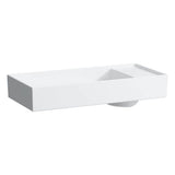 Laufen - Bowl washbasin with tap bank, with concealed outlet, w/o overflow - Glossy White