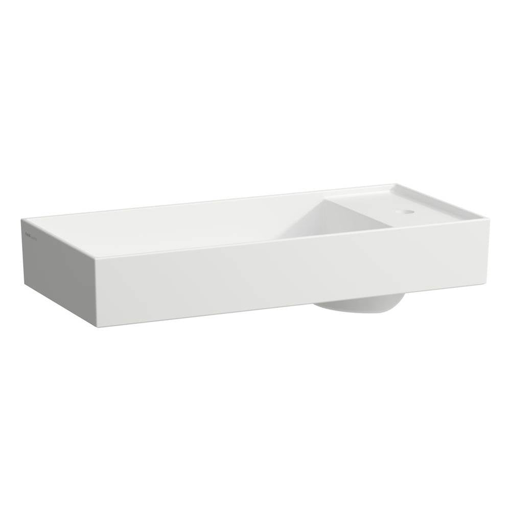 Laufen - Bowl washbasin with tap bank, with concealed outlet, w/o overflow - Matte White