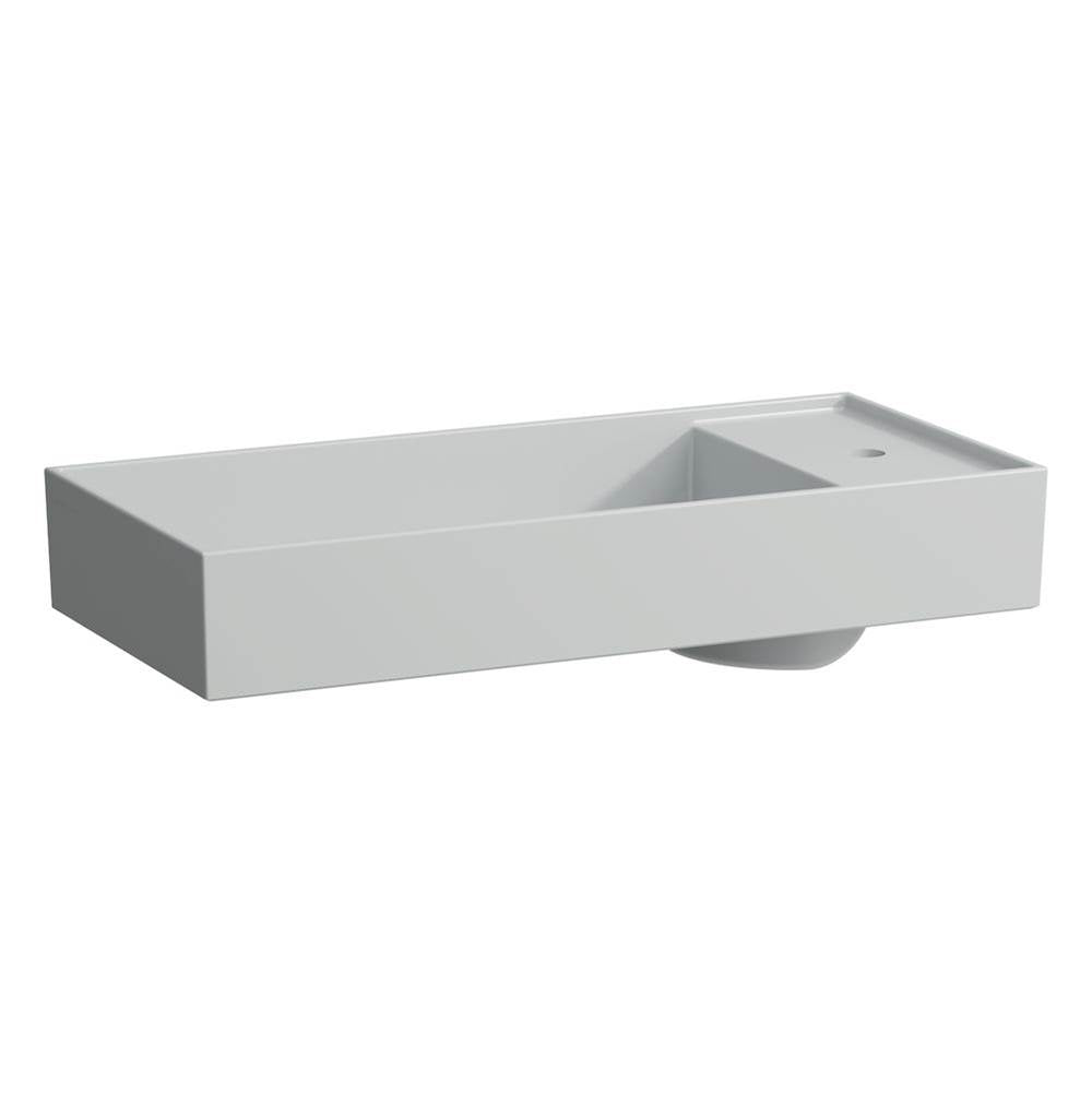 Laufen - Bowl washbasin with tap bank, with concealed outlet, w/o overflow - Matte Grey