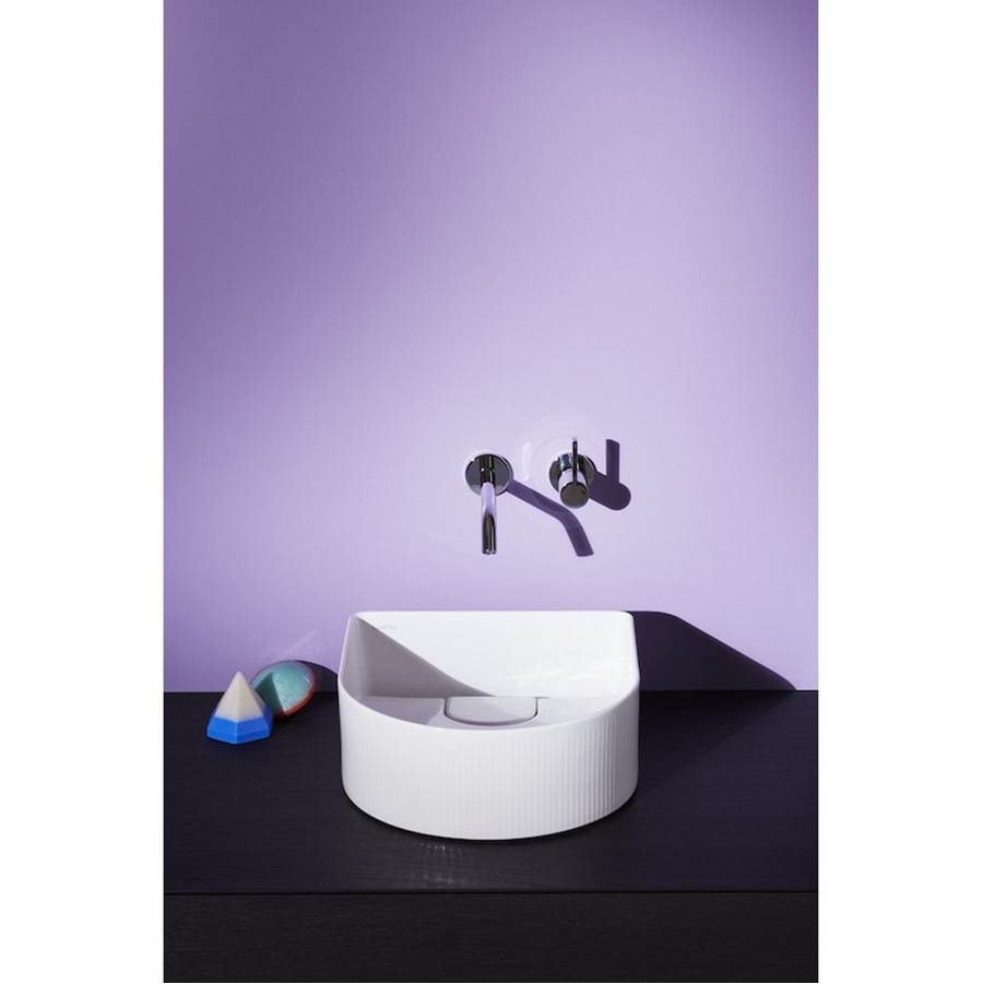 Washbasin Bowl with texture, Counter Mounted