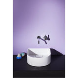 Washbasin Bowl with texture, Counter Mounted