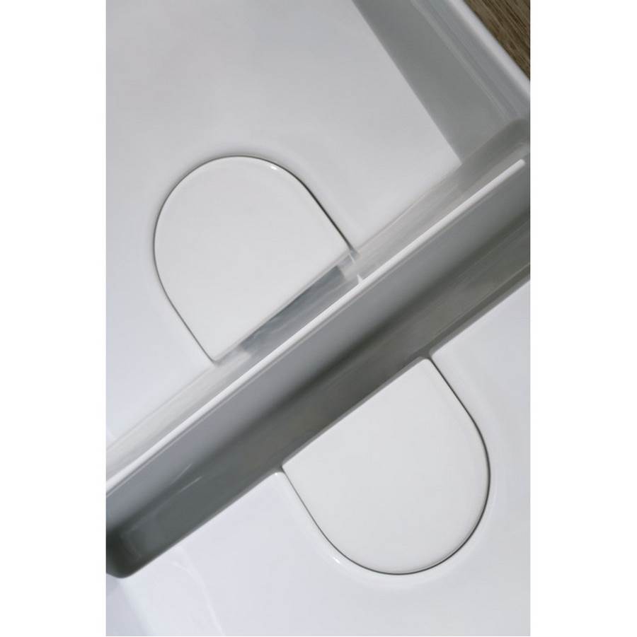 Double Washbasin Bowl with texture, Counter Mounted