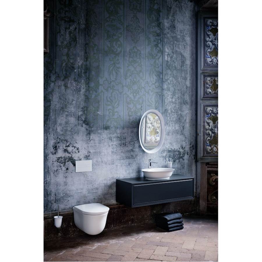 Bowl washbasin, oval - without overflow - Optional ceramic drain & cover