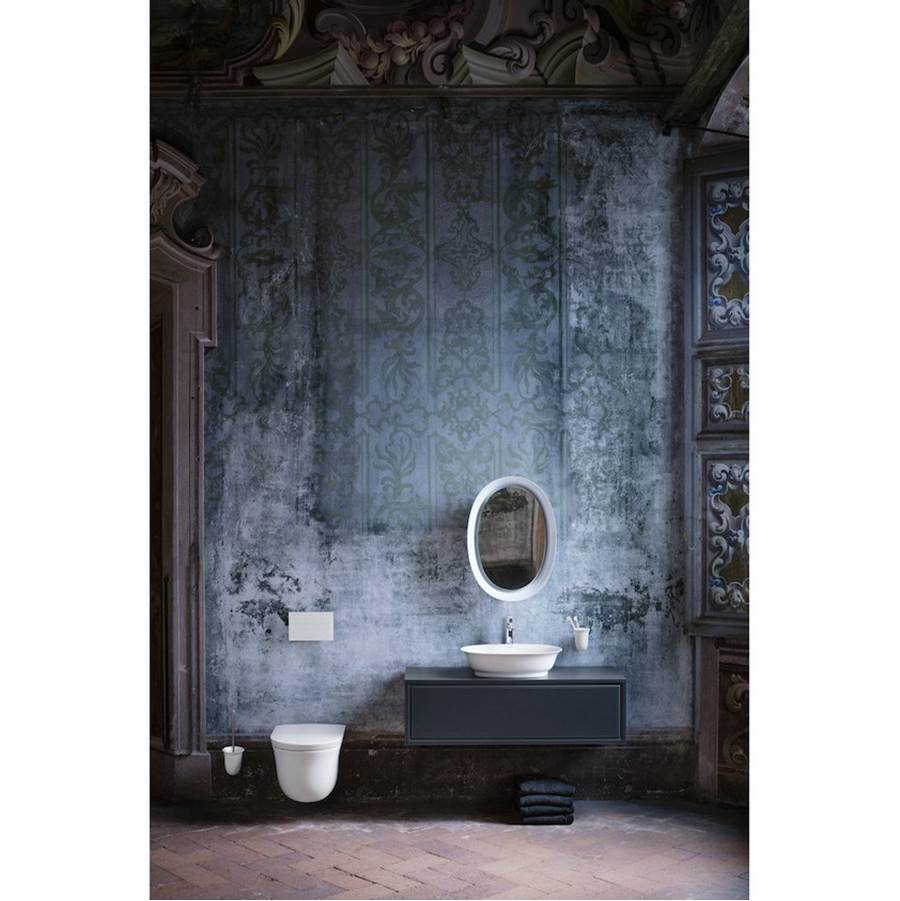 Bowl washbasin, oval - without overflow - Optional ceramic drain & cover