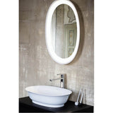 Bowl washbasin, oval - without overflow - Optional ceramic drain & cover
