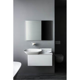 Washbasin console, shelf right, wall mounted