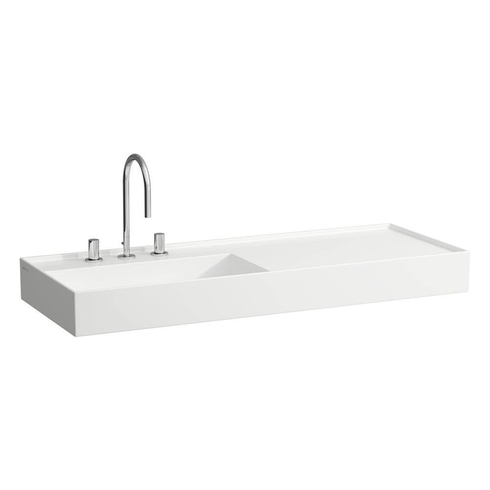 Laufen - Washbasin, shelf right, with concealed outlet, w/o overflow, wall mounted - Matte Grey