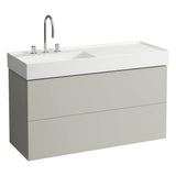Washbasin, shelf right, with concealed outlet, w/o overflow, wall mounted