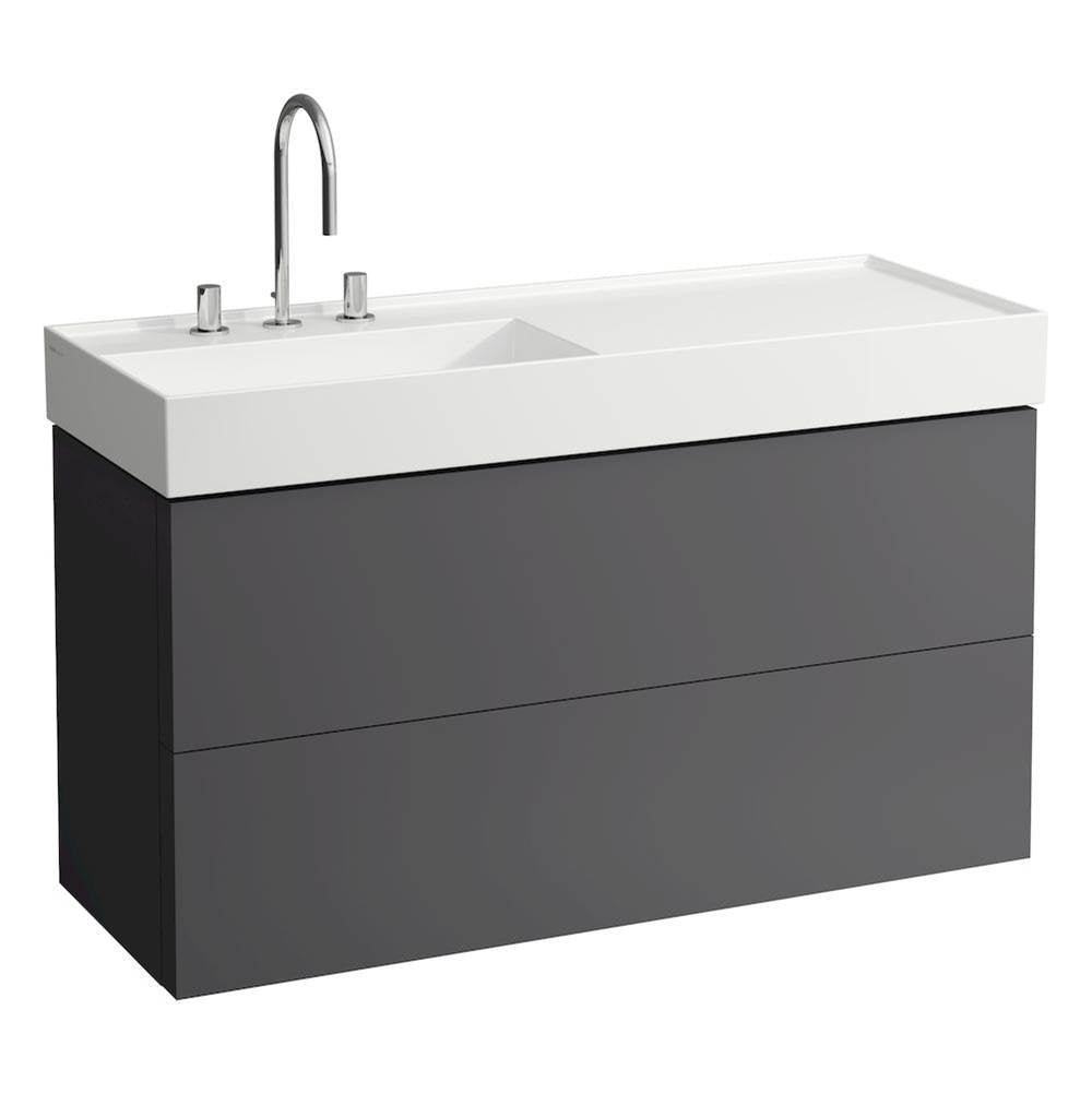 Washbasin, shelf right, with concealed outlet, w/o overflow, wall mounted