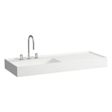 Laufen - Washbasin, shelf right, with concealed outlet, w/o overflow, wall mounted - Matte Grey