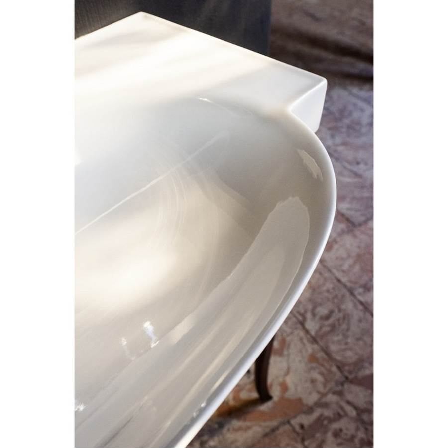 Washbasin Console, wall mounted - Optional ceramic drain & cover