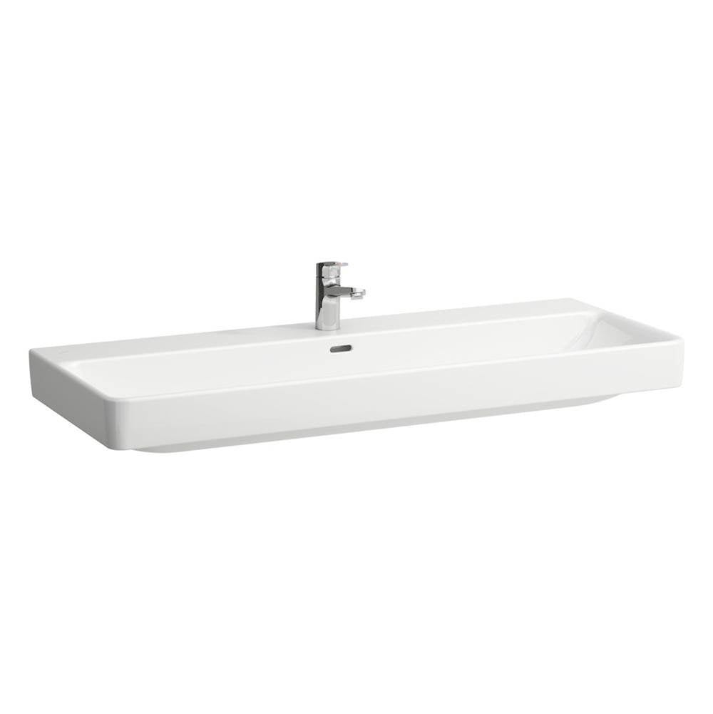 Laufen - Washbasin, also usable as double washbasin, wall mounted - Glossy White